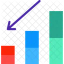 Tableau De Bordv Diminution Des Benefices Baisse Icône