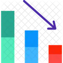 Tableau De Bordv Diminution Des Benefices Baisse Icône