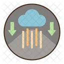 Baixa Pluviosidade Nublado Chuvoso Clima Ícone