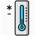 Baixa Temperatura Floco De Neve Termometro Ícone