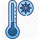 Baja Temperatura Termometro Frio Icono