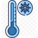 Baja Temperatura Termometro Frio Icono