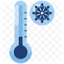 Baja Temperatura Termometro Frio Icono