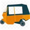 人力車、乗り物、自動車 アイコン