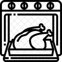 닭고기를 굽다 굽다 닭고기를 굽다 아이콘