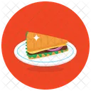Baked Sandwich Breakfast Fast Food Icon