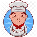 Baker Cartoon Chef Icon