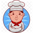 Baker Cartoon Chef Icon
