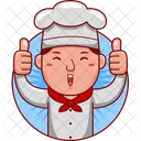 Baker Cartoon Chef Icon
