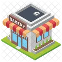 Bakery Breakfast Bakery Bakery Building Icon