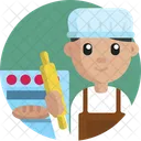 Bakery Baker Man Icon
