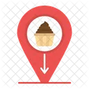 Marker Navigation Bakery Icon