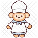 Monkey Baker Chef Icon