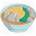 Meatballs Bakso Noodle Icon