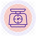 Peso Escala Cor Circulo Icone Icon