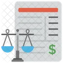 Finanzas Documento Financiera Icono