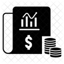 Balance Analisis De Documentos Moneda Icono