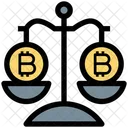 Balance Bitcoin Balance Scale Scales Icon