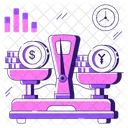 Balance Scale Money Balance Financial Balance Icon