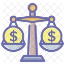 Balance Scale Financial Balance Measuring Scale Icon