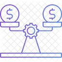 Balance Scale Money And Time Balance Icon