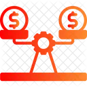 Balance Scale Money And Time Balance Icon