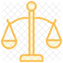 Balance Scale Duotone Line Icon Icon