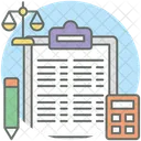 Balance Sheet Journal Ledger Icon