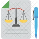 Legal Document Balance Icon