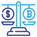 Balance Bitcoin Dollar Icon