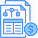 Balance Sheet Report Sheet Icon