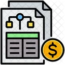 Balance Sheet Report Sheet Icon