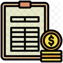 Balance Sheet Tax Finance Icon