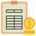 Balance Sheet Tax Finance Icon