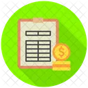Balance Sheet Tax Finance Icon