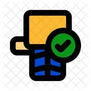 Verificar Pneu Simples Ícone