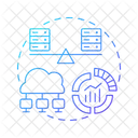 Equilibrio De Carga De Datos Almacenamiento De Datos Equilibrio De Carga De Computadora Icono