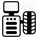 Equilibradora De Ruedas Equilibrado De Neumaticos Equipamiento Para Automoviles Icono