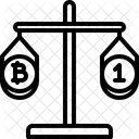 Balances Comparaison Bitcoin Icône