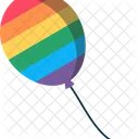 Balao Arco Iris Bandeira Ícone