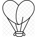 Balão de coração grande  Ícone
