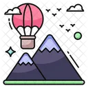 Balão de ar quente  Ícone