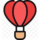 Balao De Ar Quente Viagem Amor Ícone