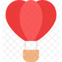 Balao De Ar Quente Viagem Amor Ícone