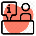 Balcão de informações  Ícone