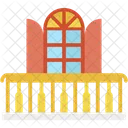 Balcon Casa Ventana Icono