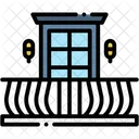 Balcon Casa Ventana Icono