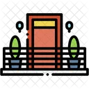 Balcon Ventana Planta Icono