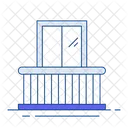 Balcony Scenic Views Outdoor Relaxation Icon