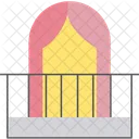 Balcony Terrace Scenic View Icon